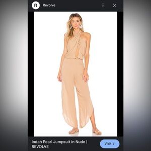 Indah pearl jumpsuit nude xs